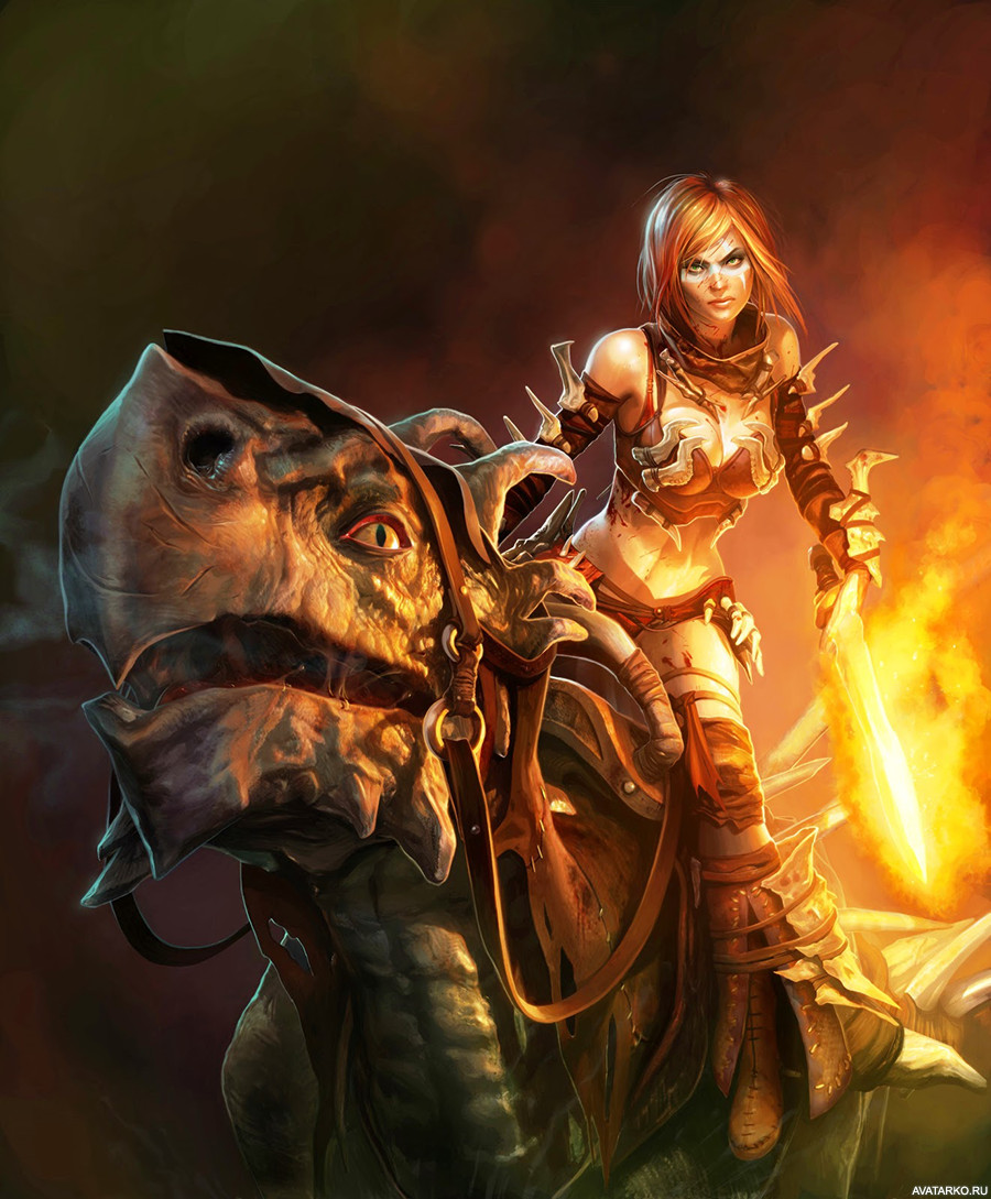 Картинка 900x1089 | Отважная амазонка Тайрис Флэйр из игры Golden Axe: The Beast Rider | Девушка, Фантастика, Авки фэтнези, картинка на аву