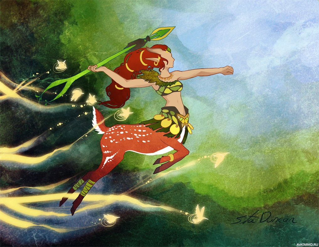 Картинка 1017x786 | Enchantress на скаку замахивается копьём в игре Dota 2 | Игры, Dota 2, Enchantress, картинка на аву