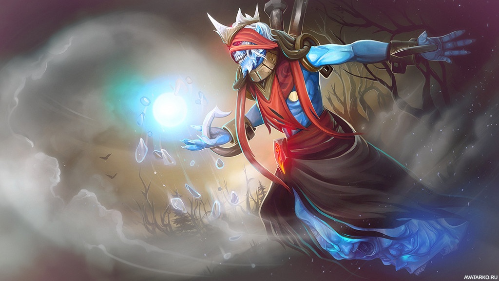 Картинка 1024x576 | Lich с парящим над рукой ледяным шаром в Dota 2 | Игры, Dota 2, Lich,   картинка на аву