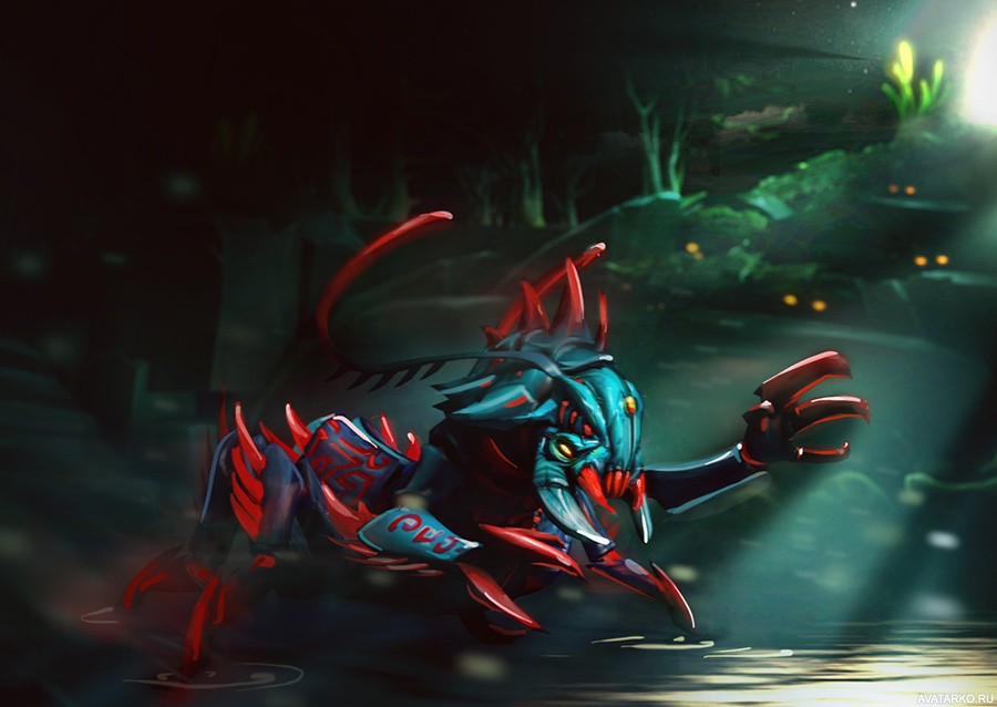 Картинка 900x638 | Weaver из Доты 2 стоит в воде с поднятыми усиками | Игры, Dota 2, Weaver, картинка на аву