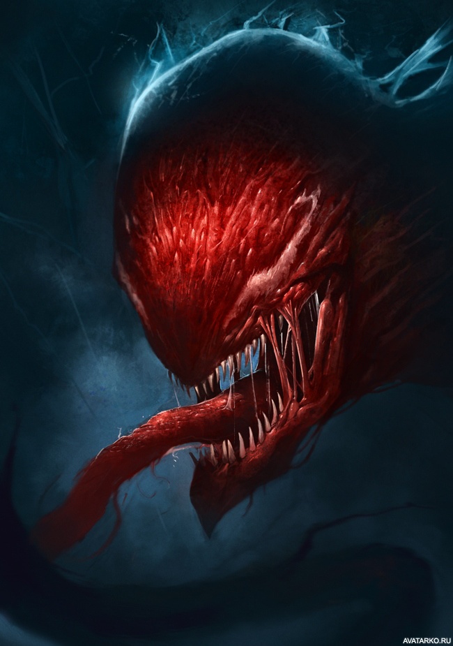 Картинка 650x925 | Полный психопат Carnage из вселенной комиксов Marvel | Carnage,   картинка на аву