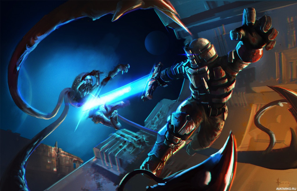 Картинка 1024x659 | Герой игры Dead Space стреляет в ксеноморфа в прыжке | Игры, Dead Space, Cкачать аватарки из игр, картинка на аву