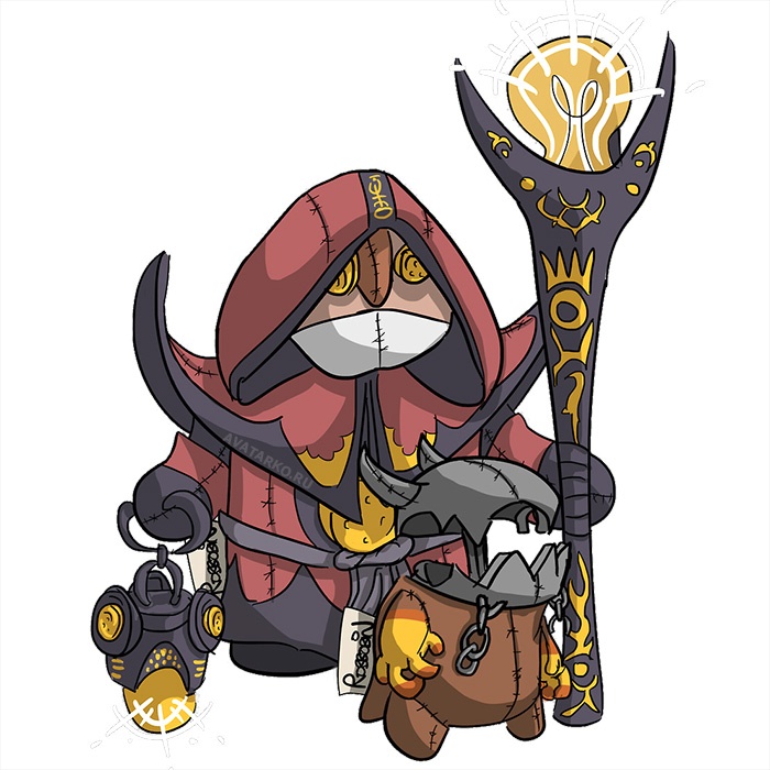Картинка 700x700 | Игрушечный Warlock с маленьким големом из Доты 2 | Игры, Dota 2, Warlock, картинка на аву
