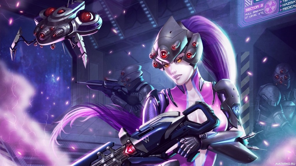 Картинка 1024x576 | Вдова из Overwatch в отряде солдат в таких же шлемах | Игры, Overwatch, Вдова,  Overwatch Widowmaker,  картинка на аву